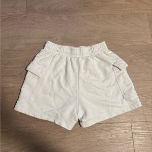 Wild Fable White Cargo Sweat Shorts Size M
